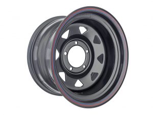 Диск усиленный УАЗ ORW штампованный стальной черный 5x139,7 9xR16 d110 ET-30 (треуг. мелкий). Артикул:1690-53910BL-30A17