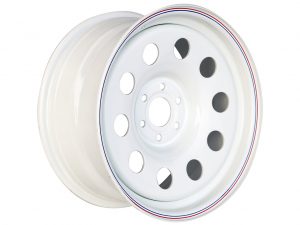 Диск колесный усиленный ORW Ниссан Навара D40 3.0TD стальной штампованный белый 6x114,3 8x R17 d66 ET+25.