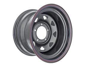 Диск усиленный УАЗ ORW штампованный стальной черный 5x139,7 9xR15 d110 ET-30 (треуг. мелкий). Артикул:1590-53910BL-30A17X