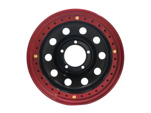 Диск усиленный УАЗ ORW штампованный стальной черн. 5x139,7 8xR16 d110 ET-19 с двойн. бедлоком (красн.) барабан. торм.