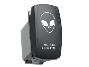 Переключатель автомобильный ВКЛ/ВЫКЛ, белый, ALIEN LIGHTS