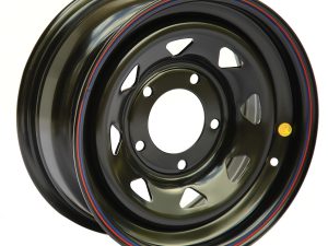 Диск усиленный ORW УАЗ стальной штампованный черный 5x139,7 7xR16 d110 ET+15 (треуг. мелк.). Артикул:1670-53910BL+15A17