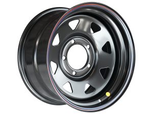 Диск усиленный JEEP стальной черный 5х127 8xR17 d75 ET-0 (треугольник мелкий)