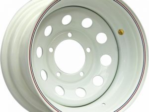 Диск усиленный ORW УАЗ стальной штампованный белый 5x139,7 8xR15 d110 ET-40 (только на барабанные тормоза). Артикул:1580-53910WH-40