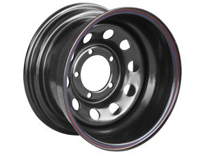 Диск усиленный ORW УАЗ стальной штампованный черный 5x139,7 8xR15 d110 ET-40 (только на барабанные тормоза). Артикул:1580-53910BL-40