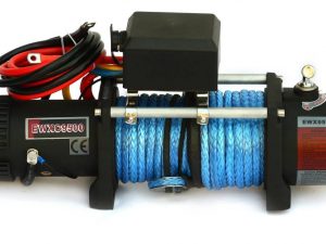 Лебедка электрическая автомобильная высокоскоростная 12V Runva 9500 lbs 4350 кг (синтетический трос). Артикул: EWXC9500SR