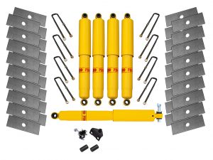 Лифт-комплект РИФ УАЗ Буханка многолистовая (рессоры шириной 45 мм) лифт 54 мм. Арт. RIF-Buh-54