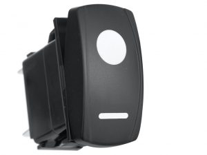 Переключатель автомобильный ВКЛ/ВЫКЛ, белый, КРУГ ЛИНИЯ