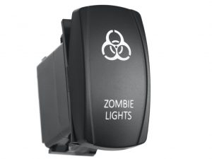 Переключатель автомобильный ВКЛ/ВЫКЛ, синий, ZOMBIE LIGHTS