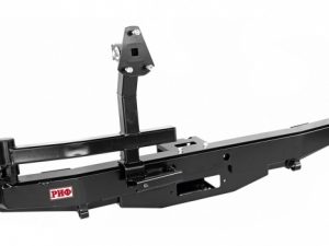 Бампер РИФ силовой задний УАЗ Хантер с площадкой под лебедку, калиткой и подсветкой номера, стандарт. Артикул: RIF469-21230