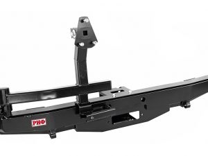 Бампер РИФ силовой задний УАЗ Хантер с площадкой под лебедку и калиткой, лифт 65 мм. Артикул: RIF469-22230