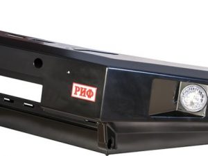 Бампер РИФ силовой передний УАЗ Патриот 2005+ с доп. фарами, без защитной дуги. Артикул: RIF060-10356