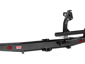 Бампер РИФ силовой задний УАЗ Буханка с квадратом под фаркоп, калиткой и фонарями, стандарт. Артикул: RIF452-21125