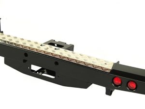 Бампер РИФ силовой задний УАЗ Патриот 2015+ с площадкой под лебедку и фонарями стандарт. Артикул: RIF063-21350