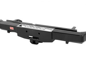 Бампер РИФ силовой задний Nissan Navara D40 2005-2014 с площадкой под лебёдку и квадратом под фаркоп. Артикул: RIFD40-20130