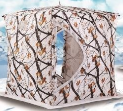 Палатка для зимней рыбалки утепленная MESAN (200x200x215) Камуфляж