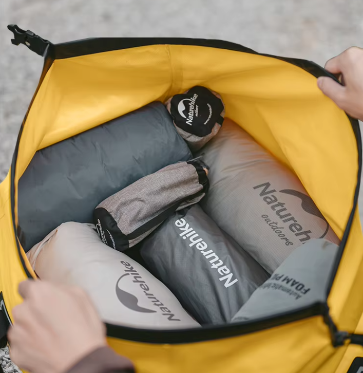 Гермосумка Naturehike 40 л ПВХ (желтая) — изображение 11