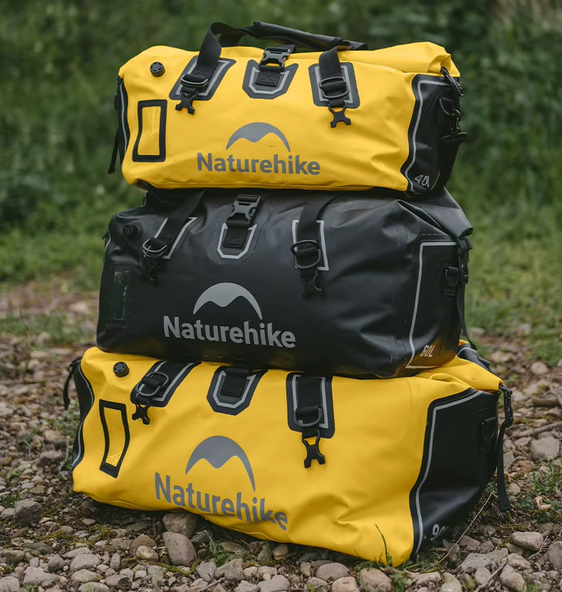 Гермосумка Naturehike 40 л ПВХ (желтая) — изображение 2