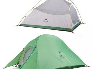 Палатка туристическая Naturehike Cloud Up 2-местная, алюминиевый каркас, темно-зеленая