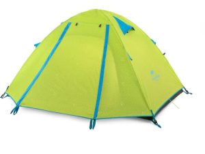 Палатка туристическая Naturehike P-Series 3-местная, алюминиевый каркас, желтая