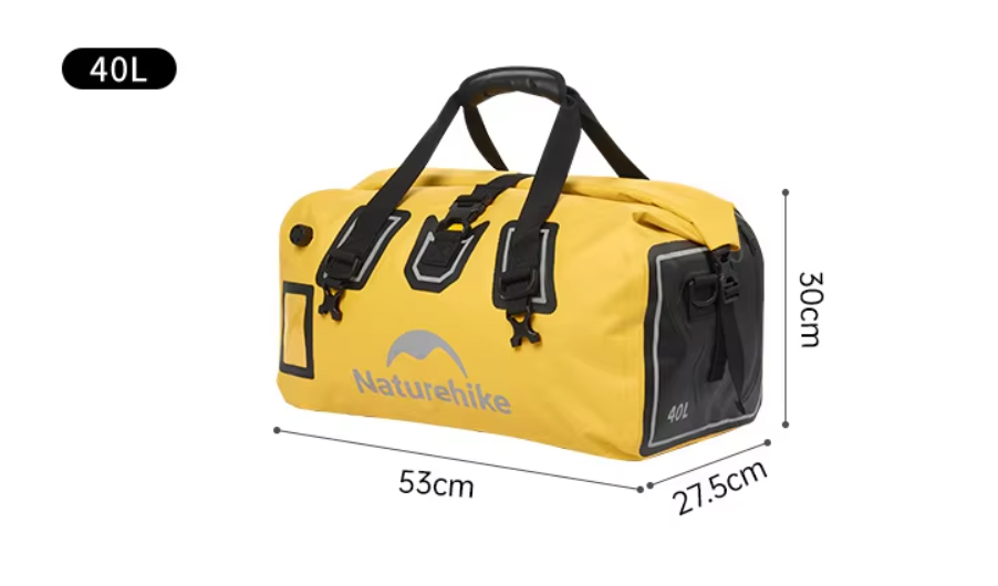 Гермосумка Naturehike 40 л ПВХ (желтая) — изображение 14