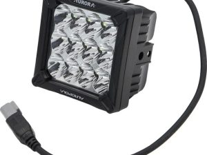 Купить Дополнительную квадратную Светодиодную фару комбинированного света AURORA 140x140 мм 120W (комплект 2 шт), артикул: ALO-W-4-C27T3 в Минске с гарантией и доставкой по Беларуси - 4wd.by