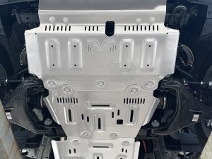 Защита Falcon радиатора, картера, РК, КПП для GWM TANK 400 (базовая версия), алюминий, 8 мм. Артикул: 8119227384D