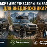 Какие амортизаторы выбрать для внедорожника: для города, экспедиции и тяжёлого бездорожья