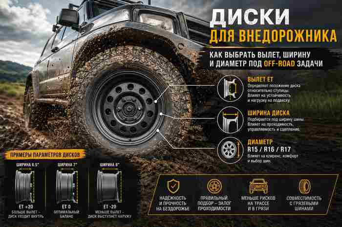 Диски для внедорожника: как выбрать вылет, ширину и диаметр под off-road задачи - 4wd.by