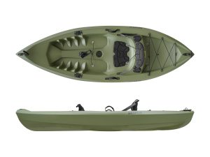 Каяк SEAFLO Big Pike рыболовный 8 (244 см), оливково-зеленый. Артикул: BFA080-D-OG